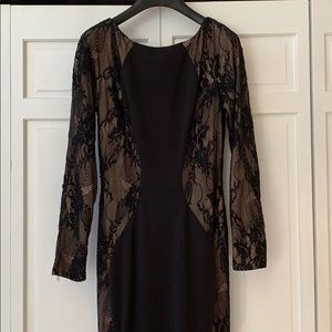 Sherri hill black lace dress